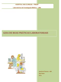 GUIA DE BOAS PR&#193;TICAS LABORATORIAIS - University of S&#227;o ...