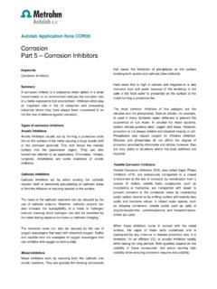 Corrosion Part 5 – Corrosion Inhibitors - Eco Chemie
