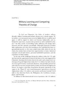 Military Learning and Competing Theories of Change