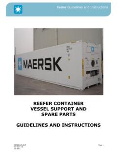 Reefer Guidelines and Instructions - Maersk Line