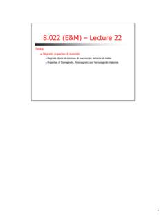 8.022 (E&amp;M) – Lecture 22 - MIT OpenCourseWare