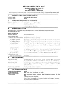 MATERIAL SAFETY DATA SHEET - Arkion Life Sciences