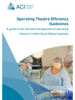 Operating Theatre Efficiency Guidelines