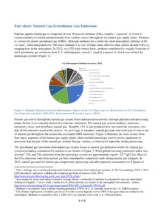 Fact sheet: Natural Gas Greenhouse Gas Emissions - Energy