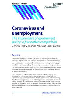 Coronavirus Unemployment Five Nation Comparison