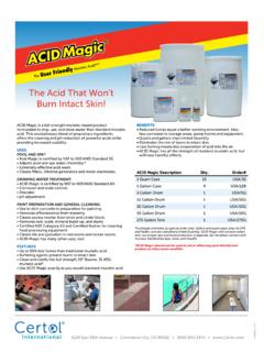 The Acid That Won’t Burn Intact Skin! - Industrial …