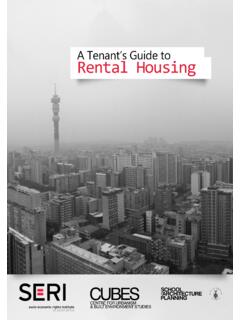 A Tenant’s Guide to Rental Housing - Wits University