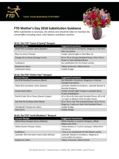 FTD Mother’s Day 2018 Substitution Guidance - …