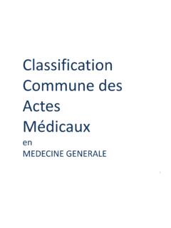 Classification Commune des Actes M&#233;dicaux - …
