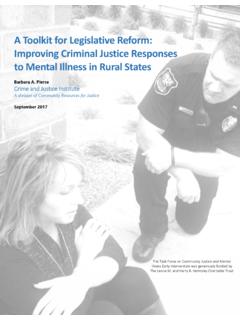 A Toolkit for Legislative Reform: Improving Criminal ...