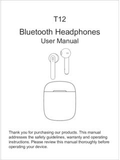 Bluetooth Headphones User Manual
