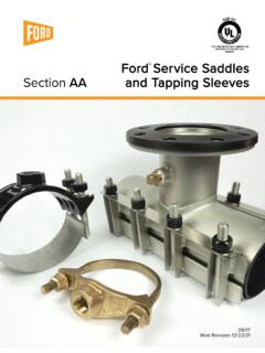 Tapping Sleeve Brass Saddle Catalog - Ford Meter Box