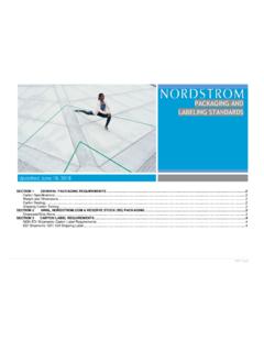 Packaging and Labeling Standards - Nordstrom Supplier