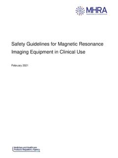 Safety Guidelines for Magnetic Resonance Imaging Equipment ...