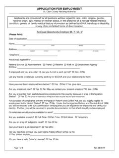 APPLICATION FOR EMPLOYMENT - St Clair County …