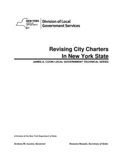 Revising City Charters In New York State