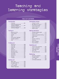 Teaching and Learning Strategies - SDERA