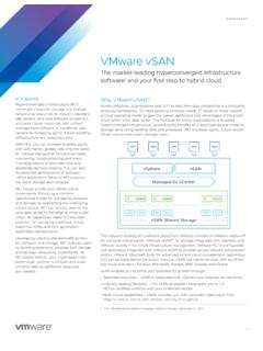 VMware vSAN Datasheet