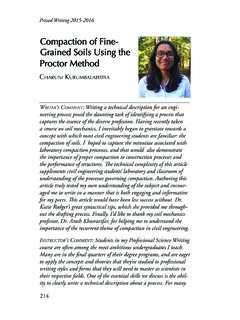 Compaction of Fine- Grained Soils Using the Proctor Method
