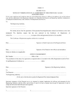 FORM 35 NOTICE OF TERM IN ATION OF A N AGREEMENT …
