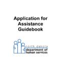 Application for Assistance Guidebook - North …