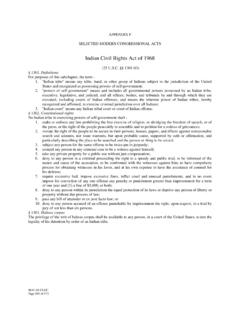 Indian Civil Rights Act of 1968