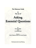 The Art of Asking Essential Questions - Critical thinking