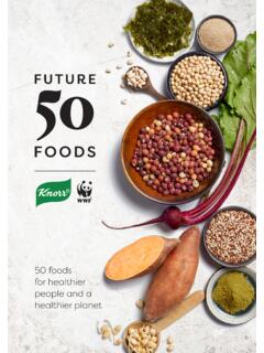 healthier planet - Future 50 Foods report