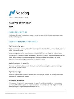 NASDAQ -100 INDEX &#174; NDX