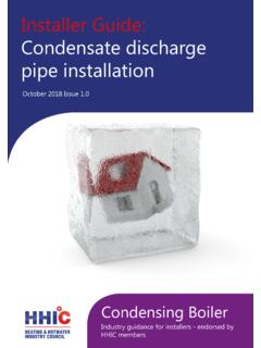 Installer Guide: Condensate discharge pipe installation