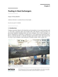Fouling in Heat Exchangers - InTech - Open