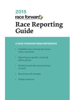 Race Reporting Guide - Race Forward