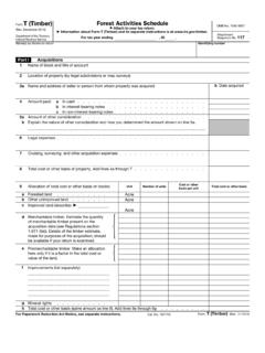 Form T (Timber) (Rev. December 2013) - IRS tax forms