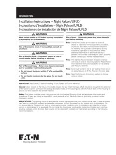 Night Falcon and UFLD Installation Instructions - …