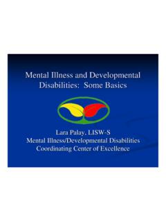 Mental Illness and Developmental Disabilities: Some Basics