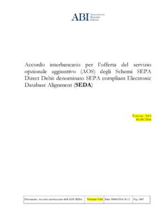 Analisi del servizio SEDA - SEPA compliant Electronic ...