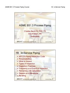 ASME B31.3 Process Piping - PSIG