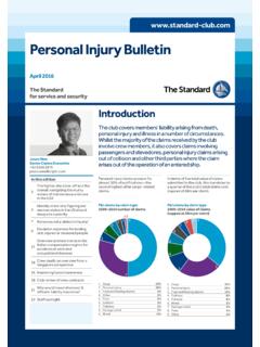 Personal Injury Bulletin - Standard Club