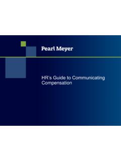 HR’s Guide to Communicating Compensation - Pearl Meyer