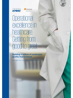 Operational excellence in healthcare: Getting from good to ...