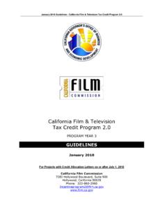 The California Film and Television Incentive (CFTI ...