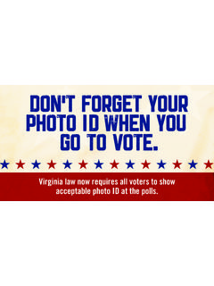 Don’t forget your Photo ID when you go to vote. - VBgov.com