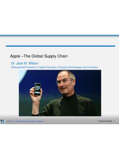Apple The Global Supply Chain - Jack M. Wilson