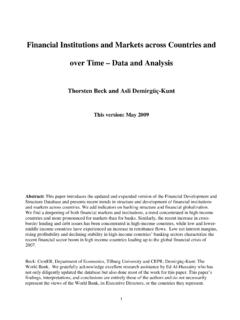 Financial Institutions and Markets across Countries -2008 ...