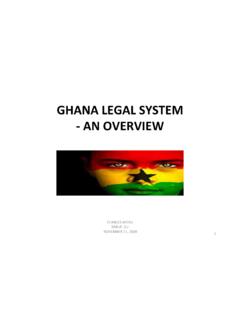 GHANA LEGAL SYSTEM AN OVERVIEW