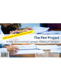 The Pen Project - PRINCE2&#174; wiki