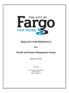 REQUEST FOR PROPOSALS For Permit and Project …