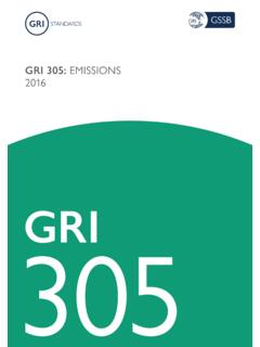 GRI 305: EMISSIONS 2016 - Global Reporting Initiative