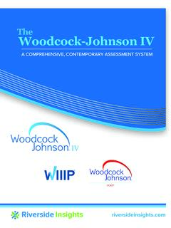 The Woodcock-Johnson IV - f.hubspotusercontent30.net