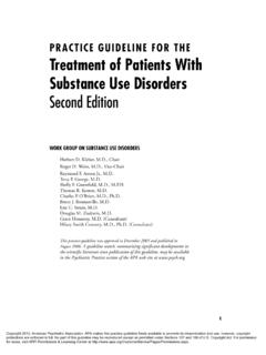 PRACTICE GUIDELINE FOR THE Treatment of Patients With ...